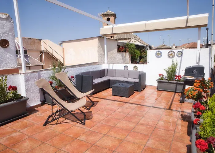 Sunny House Terraza Privada Y Parking 펜션 그라나다